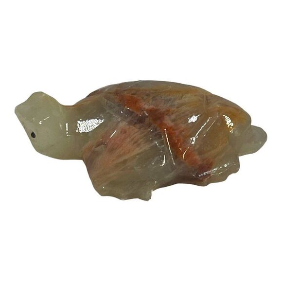 Lot of 3 Vintage Hand Carved Stone Turtle Figurines Paperweight Soapstone Set 3 - Picture 16 of 16
